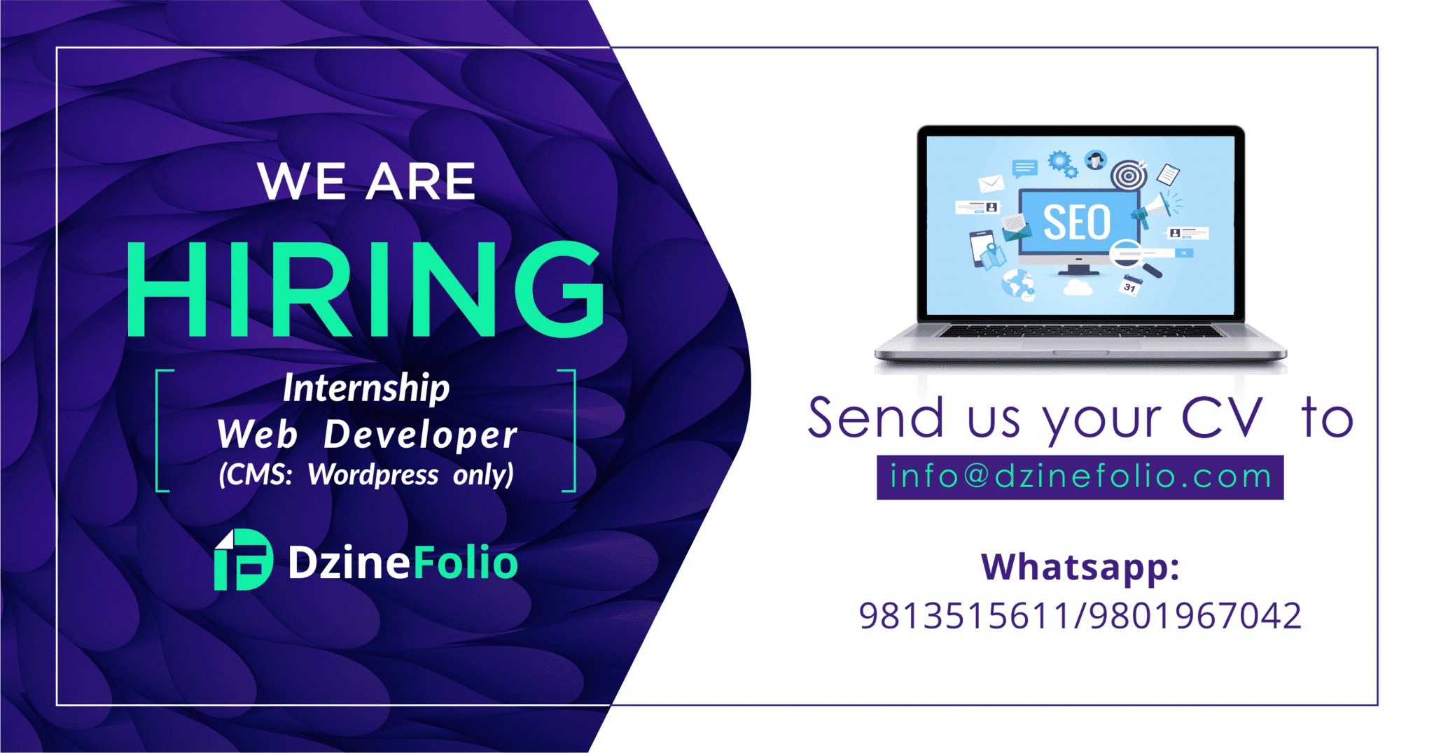 website hiring background