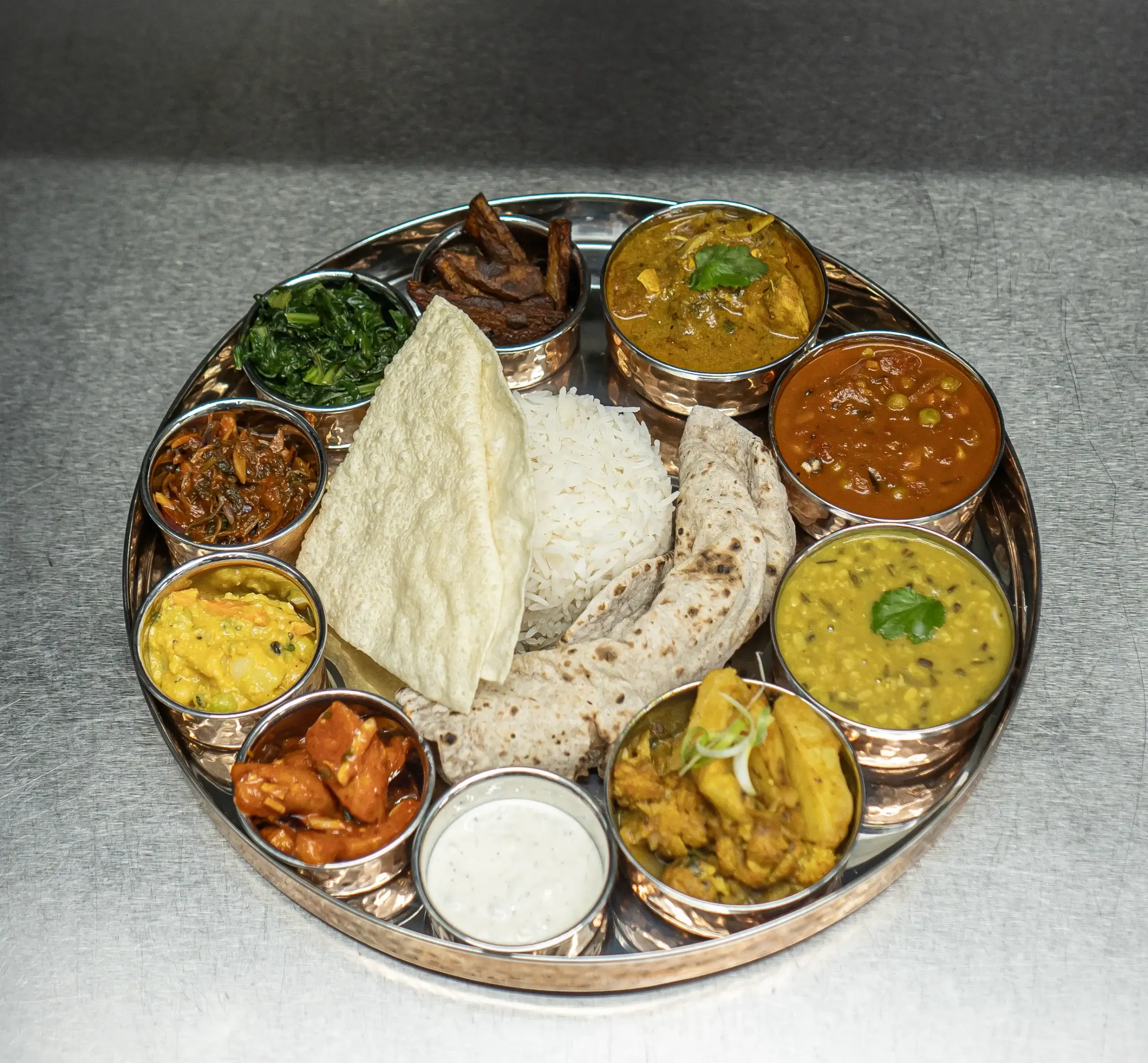 Dal Bhat Thali Set