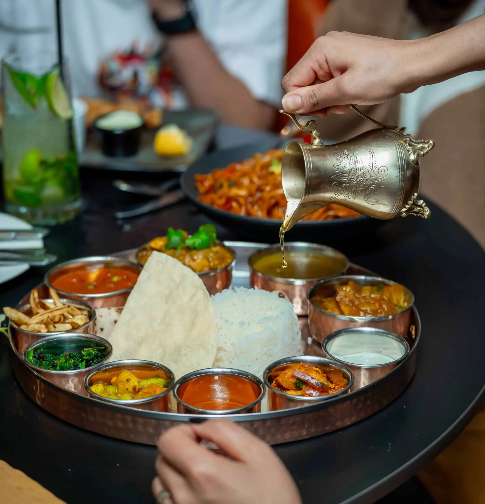 Authentic Nepalese Dal Bhat Thali
